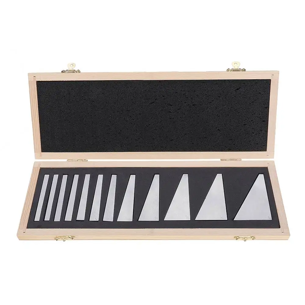 New 12pcs Precision Angle Blocks Set 1/4 to 30 Degree Gauge Milling Machinist Lathe Tools 10pcs 1-30degree Angle Gauge Block
New 12pcs Precision Angle Blocks Set 1/4 to 30 Degree Gauge Milling Machinist Lathe Tools 10pcs 1-30degree Angle Gauge Block
