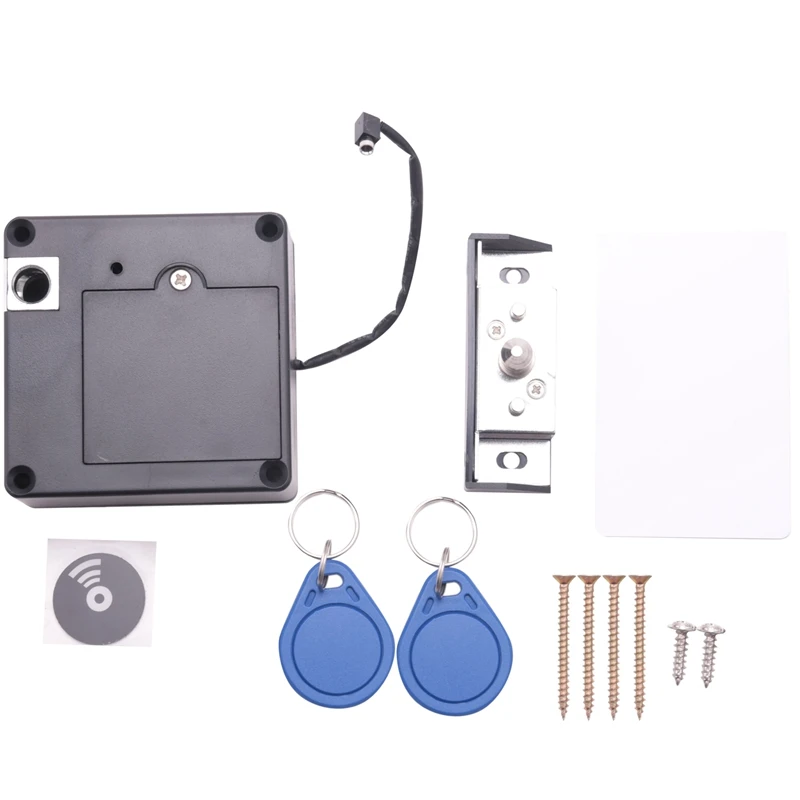 Smart Electronic RFID Cabinet Lock No Hole Easy Installation Furniture Locker Wardrobe Shoe Cabinet Drawer Door Lock With Two Ca
Smart Electronic RFID Cabinet Lock No Hole Easy Installation Furniture Locker Wardrobe Shoe Cabinet Drawer Door Lock With Two Ca