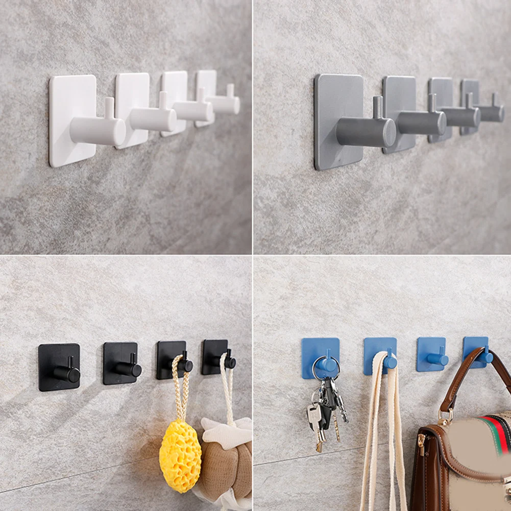 Plastic Self Adhesive Wall Coat Rack Key Holder Rack Towel Hooks Clothes Rack Hanging Hooks Kitchen Bathroom Accessories
Plastic Self Adhesive Wall Coat Rack Key Holder Rack Towel Hooks Clothes Rack Hanging Hooks Kitchen Bathroom Accessories
