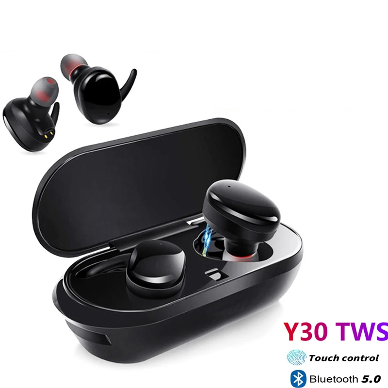 

Original Y30 TWS Fone Bluetooth Wireless Headphones EarBuds Handsfree Airbuds With Microphones Headset PK F9 i12 E6S A6S i7 Y50