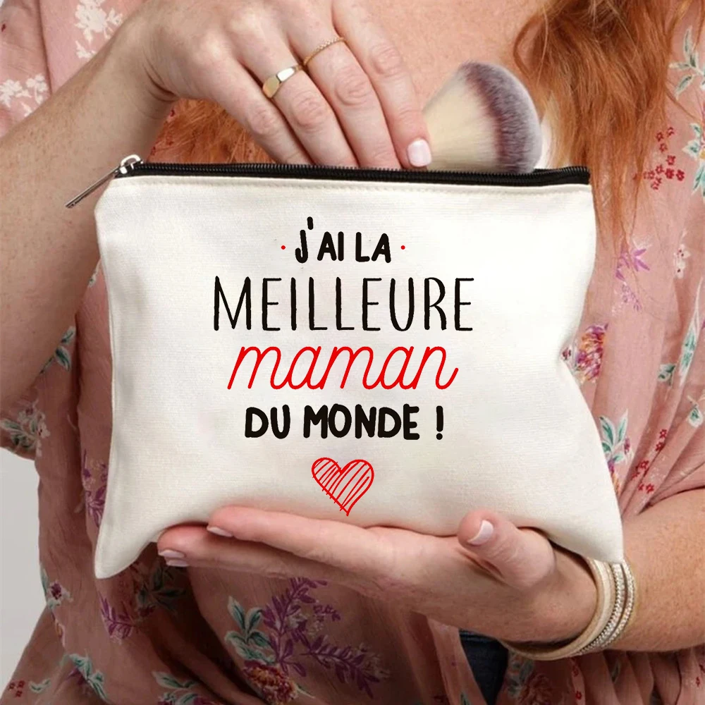 Best Mom French Printed Cosmetic Case Women Makeup Bags r Female Wash Storage Pouch Mother's Day Gifts Travel Toiletry Organize
Best Mom French Printed Cosmetic Case Women Makeup Bags r Female Wash Storage Pouch Mother's Day Gifts Travel Toiletry Organize