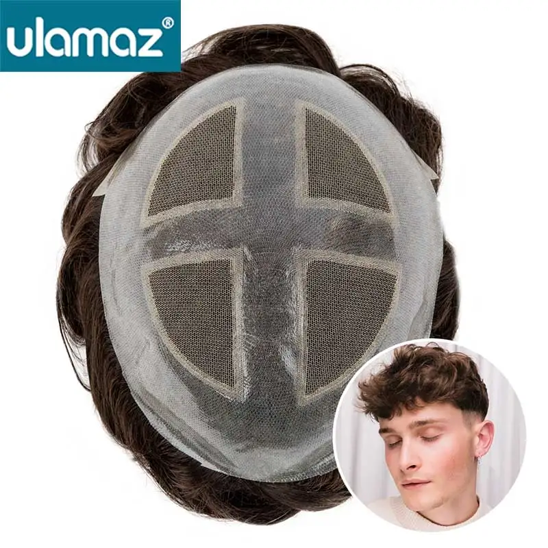 Capillary Man Hair Prosthesis Lace Pu Men Toupee French Lace Wig Male Skin With Double Knots Wig For Men Hair System Mens Wig
Capillary Man Hair Prosthesis Lace Pu Men Toupee French Lace Wig Male Skin With Double Knots Wig For Men Hair System Mens Wig