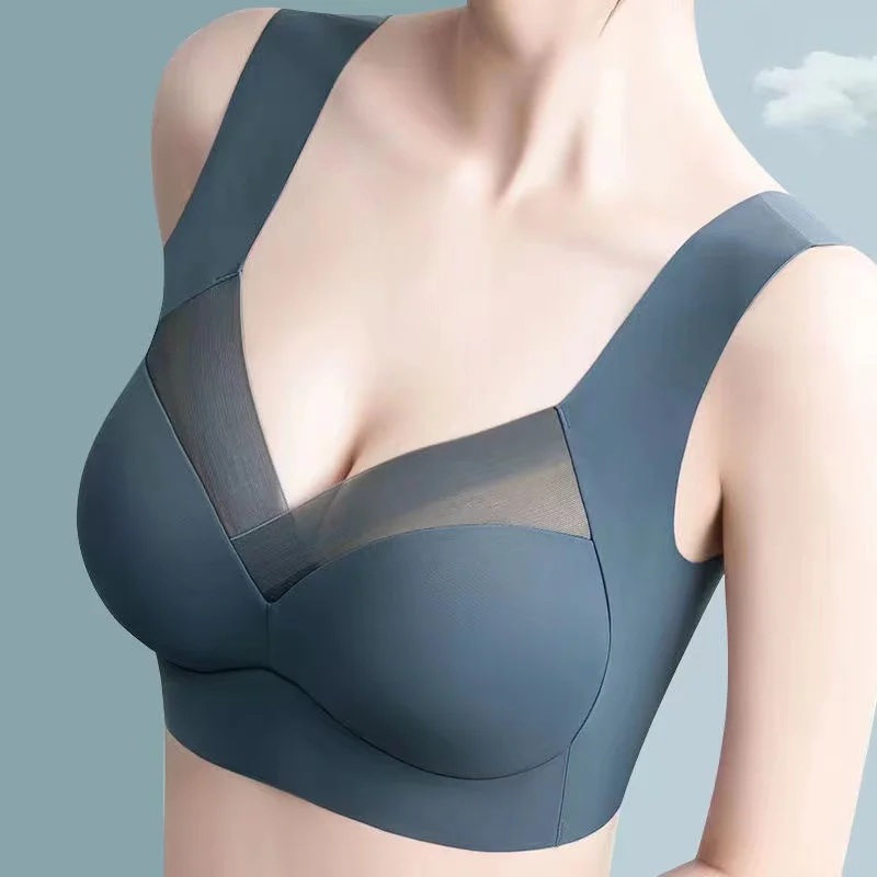 Top Seamless Women's Bras Large Size Top Support Show Small Comfortable No Steel Ring Underwear Yoga Fitness Sleep Vest
Top Seamless Women's Bras Large Size Top Support Show Small Comfortable No Steel Ring Underwear Yoga Fitness Sleep Vest