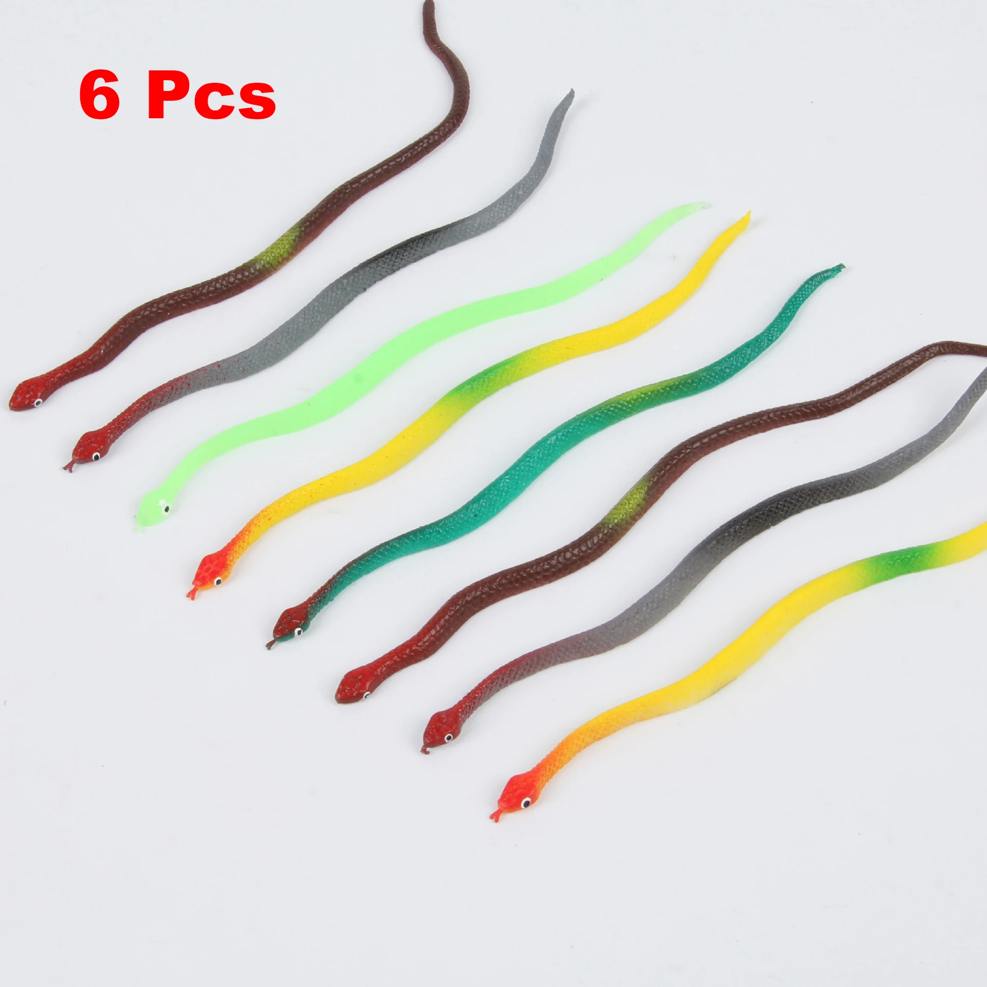6 Pcs Novelty Funny Simulation Snake Toys Whole Person Rubber Snake Model Children Practical Jokes Gadget Halloween Pranks Props
6 Pcs Novelty Funny Simulation Snake Toys Whole Person Rubber Snake Model Children Practical Jokes Gadget Halloween Pranks Props