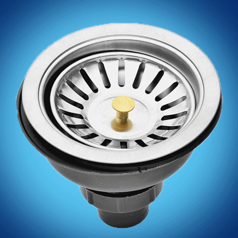 Stopper Stainless Steel Silver Kitchen Sink Drainer Portable Filter Strainer Disposer Plug
Stopper Stainless Steel Silver Kitchen Sink Drainer Portable Filter Strainer Disposer Plug