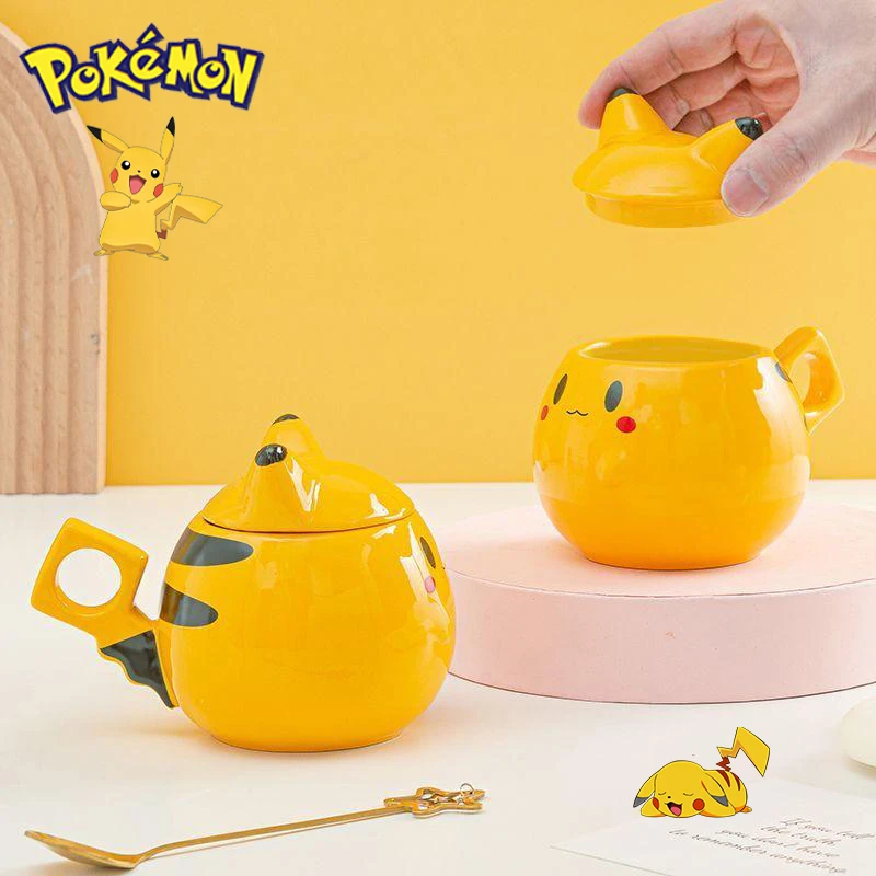 Creative Cartoon Cup Kawaii Mug Personalized Ceramic Water Cup Scoop with Lid Gifts To Friends Pikachued Breakfast Cup
Creative Cartoon Cup Kawaii Mug Personalized Ceramic Water Cup Scoop with Lid Gifts To Friends Pikachued Breakfast Cup