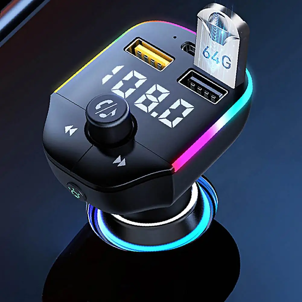 Portable Wide Compatibility Bluetooth-compatible 5.0 High Speed Charge Auto Charger for Vehicle Car Charger Car Charger
Portable Wide Compatibility Bluetooth-compatible 5.0 High Speed Charge Auto Charger for Vehicle Car Charger Car Charger