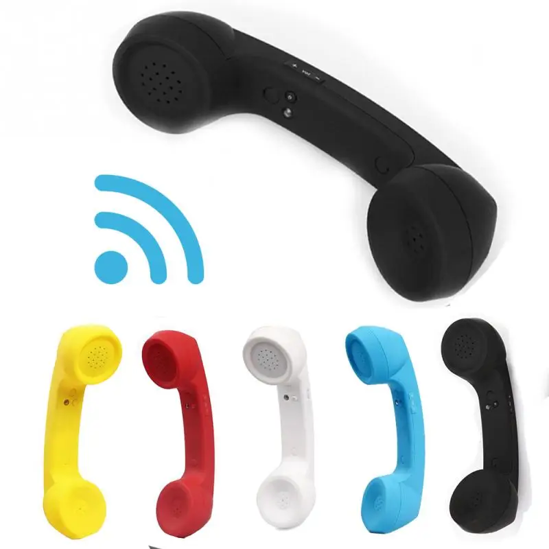 

Mobile phone home receiver anti-radiation telephone handset ABS comfortable call accessories bluetooth wireless retro stereo