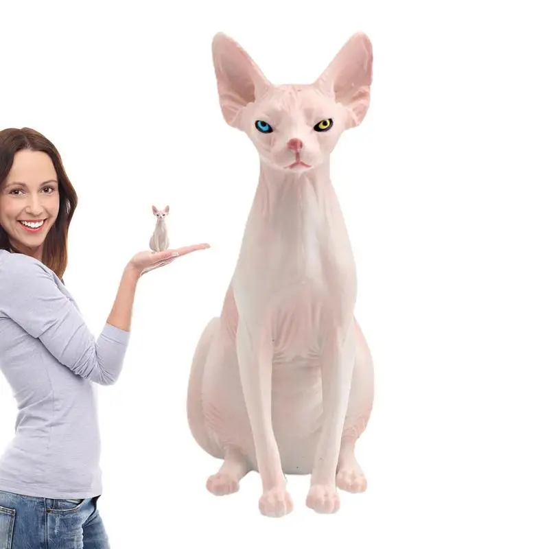 Mini Sphinx Cat Figure Sphinx Cat Animals Figure Toys High Simulation Vivid Hairless Cat Toy 3.74*3.54*1.57in Sphynx Hairless
Mini Sphinx Cat Figure Sphinx Cat Animals Figure Toys High Simulation Vivid Hairless Cat Toy 3.74*3.54*1.57in Sphynx Hairless