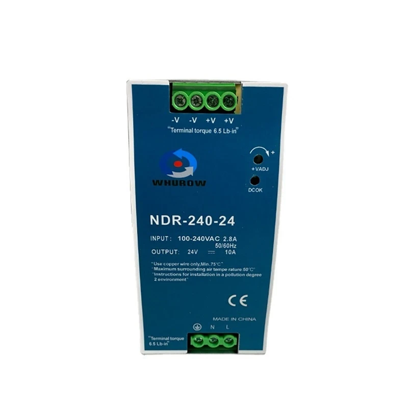 

NDR-240-24 DIN Rail для промышленного управляющего привода, электрического шкафа, переключателя питания
