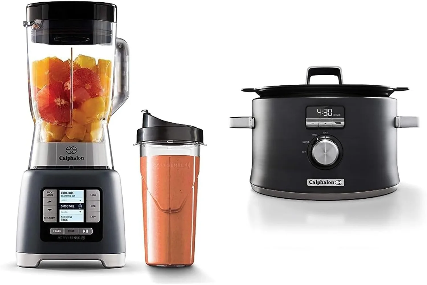 Calphalon Blender for Shakes, Smoothie, Salsa, Milkshake, Frozen Drinks, and Juices with 68-oz BPA-Free Tritan & Slow Cooker
Calphalon Blender for Shakes, Smoothie, Salsa, Milkshake, Frozen Drinks, and Juices with 68-oz BPA-Free Tritan & Slow Cooker