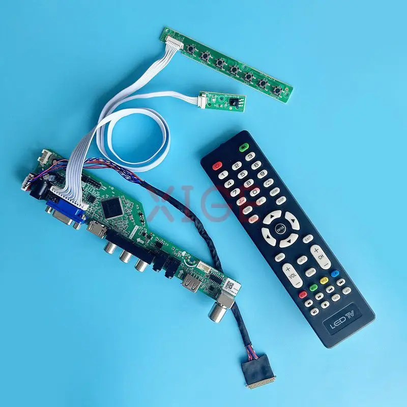 

LCD Driver Board Fit NT116WHM M116NWR1 N116B6 N116BGE TV Analog 1366*768 11.6" USB+AV+HDMI+VGA LVDS 40-Pin Kit DIY Laptop Matrix