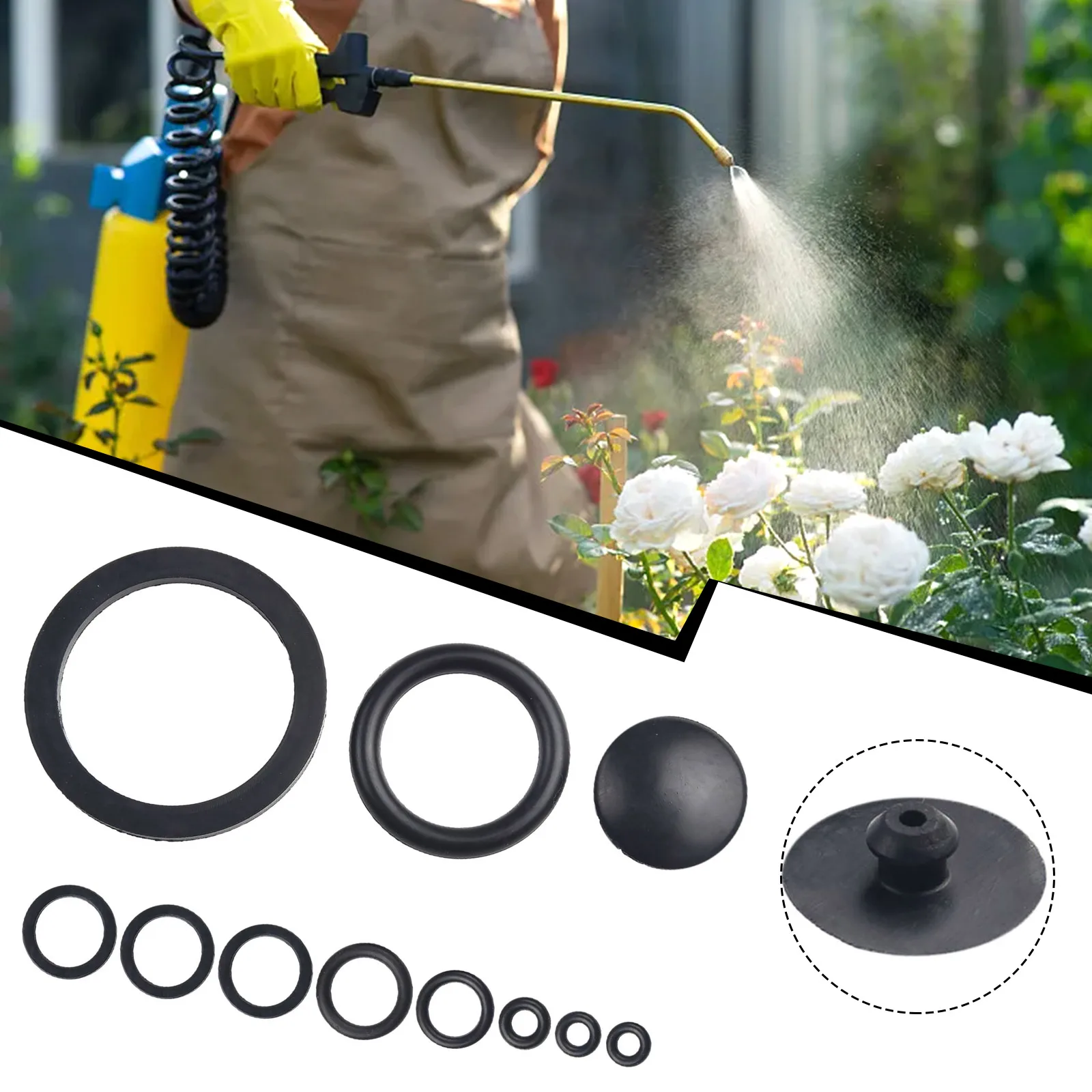 Rubber Gasket Sealing Ring Applicable To Garden Sprayer For 3/5/8L Garden Sprayer Rubber Yard Garden Sprayer Type Accessories
Rubber Gasket Sealing Ring Applicable To Garden Sprayer For 3/5/8L Garden Sprayer Rubber Yard Garden Sprayer Type Accessories