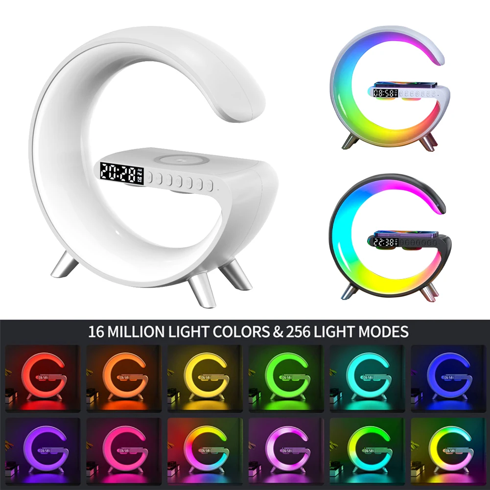 New Smart LED Night Light With Wireless Charger Bluetooth-compatible Speaker Alarm Clock APP Control Dimmable Bedside Light
New Smart LED Night Light With Wireless Charger Bluetooth-compatible Speaker Alarm Clock APP Control Dimmable Bedside Light