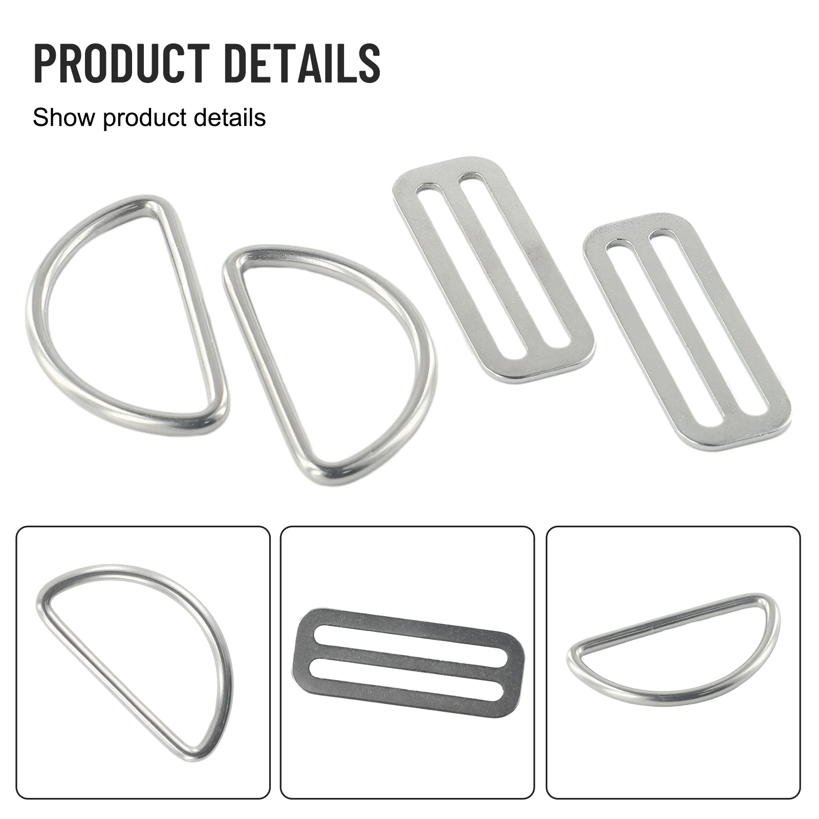 Buckle D Ring Anti-corrosion Stainless Steel Universal 1/2 Pairs 1/2 Sets Belt Keeper Scuba Diving High Quality
Buckle D Ring Anti-corrosion Stainless Steel Universal 1/2 Pairs 1/2 Sets Belt Keeper Scuba Diving High Quality