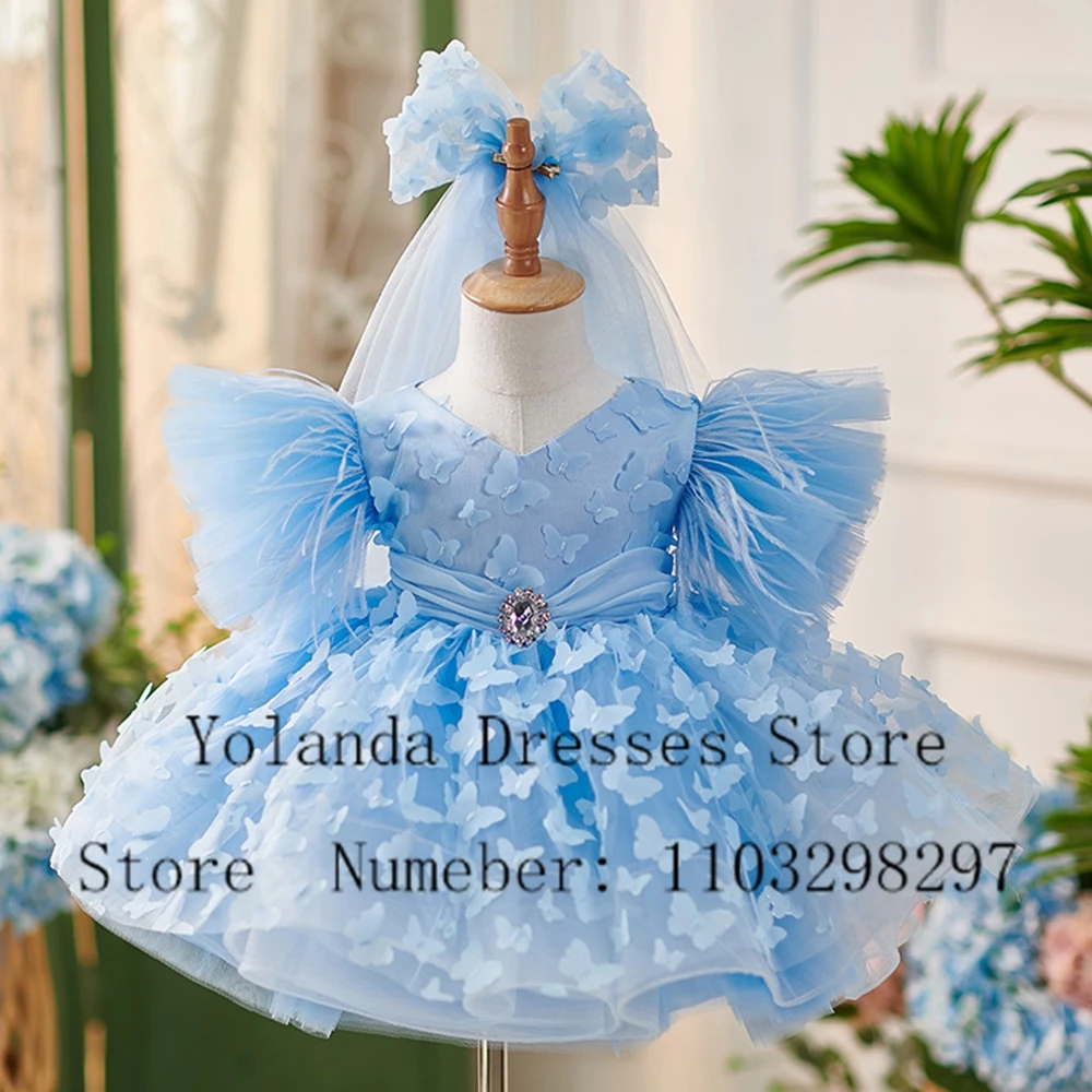 Classic Blue Flower Girl Dress with Crystal 2024 Summer A Line Short Sleeve Christmas Gowns Zipper Back فلور فتاة اللباس Zipper
Classic Blue Flower Girl Dress with Crystal 2024 Summer A Line Short Sleeve Christmas Gowns Zipper Back فلور فتاة اللباس Zipper