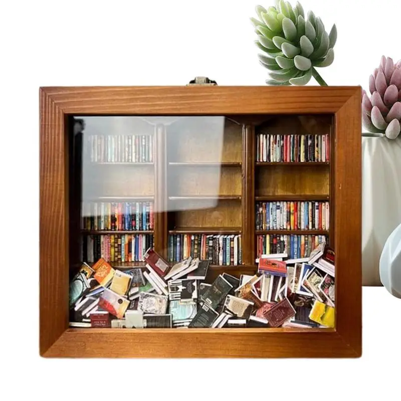 Anxiety Bookshelf Miniature Ornaments Anti-Anxiety Bookshelf Wooden Library Display Cabinet Stress Relief Gift For Autistic Kids
Anxiety Bookshelf Miniature Ornaments Anti-Anxiety Bookshelf Wooden Library Display Cabinet Stress Relief Gift For Autistic Kids