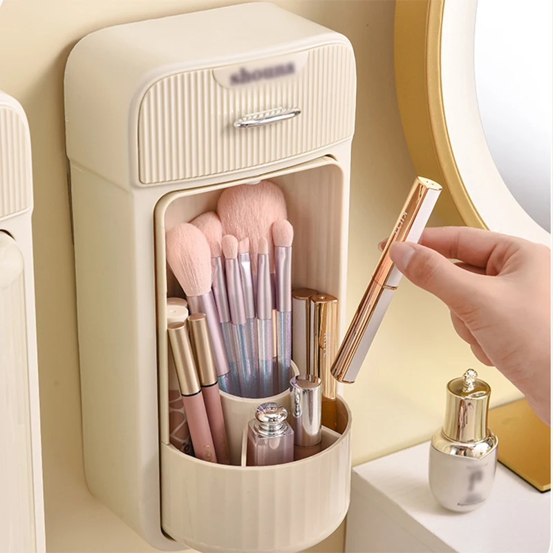

Nordic Cosmetics Storage Box Home Bathroom Wall Hanging Lipstick Perfume Skin Care Makeup Brush Sundries Organizer Box