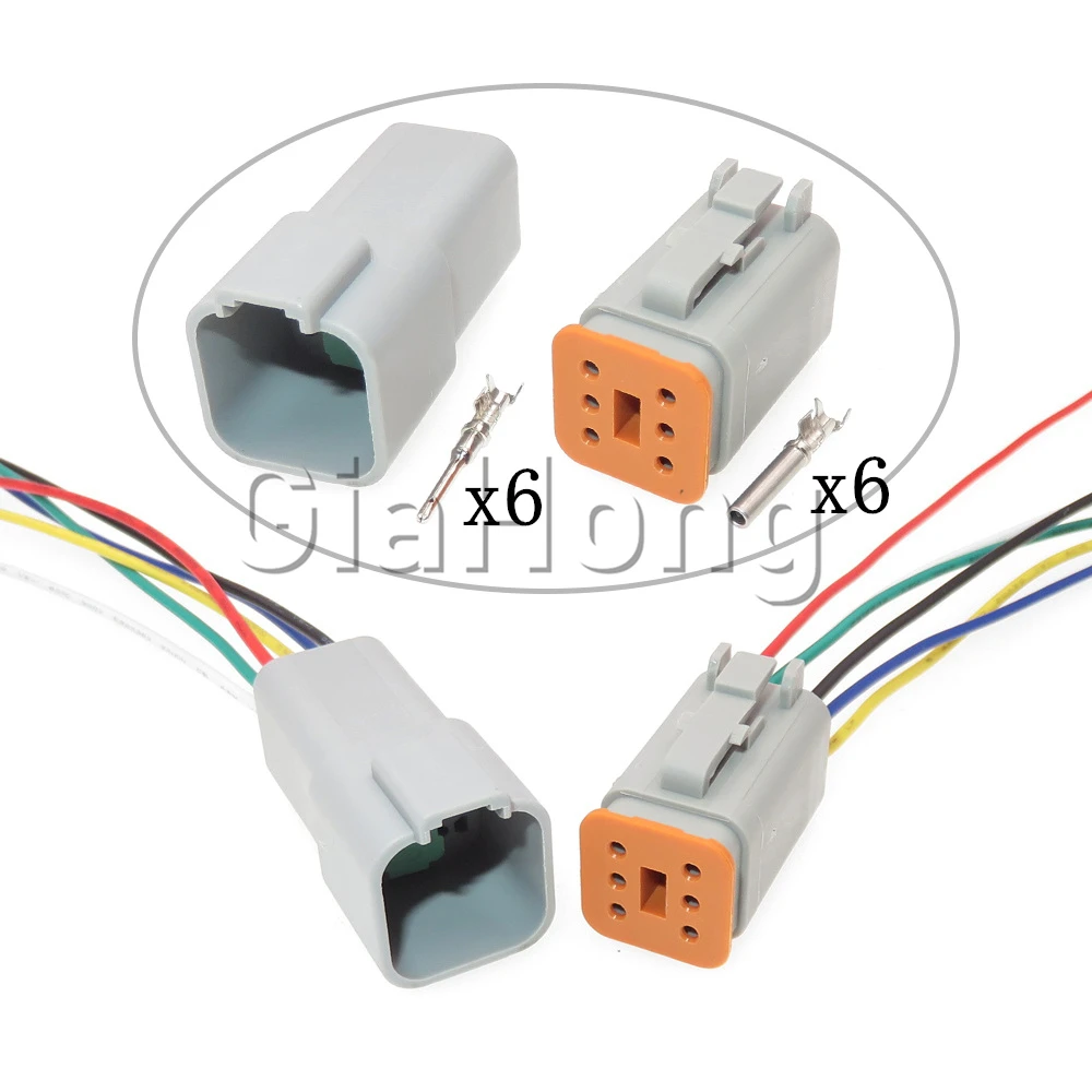 1 Set 6 Ways DT06-6S DT04-6P Car Accelerator Pedal/Running Light Cable Harness Waterproof Socket with Terminal
1 Set 6 Ways DT06-6S DT04-6P Car Accelerator Pedal/Running Light Cable Harness Waterproof Socket with Terminal