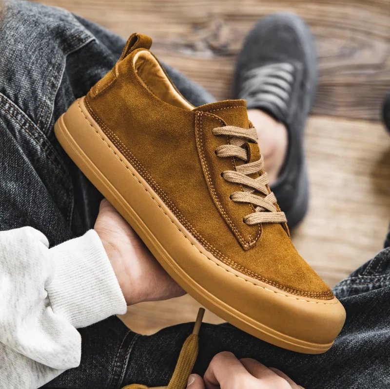Men casual Shoes lace up Sneakers Trend Shoes Italian Breathable Male Sneakers cow suede leather Footwear Men Shoes men sneakers
Men casual Shoes lace up Sneakers Trend Shoes Italian Breathable Male Sneakers cow suede leather Footwear Men Shoes men sneakers