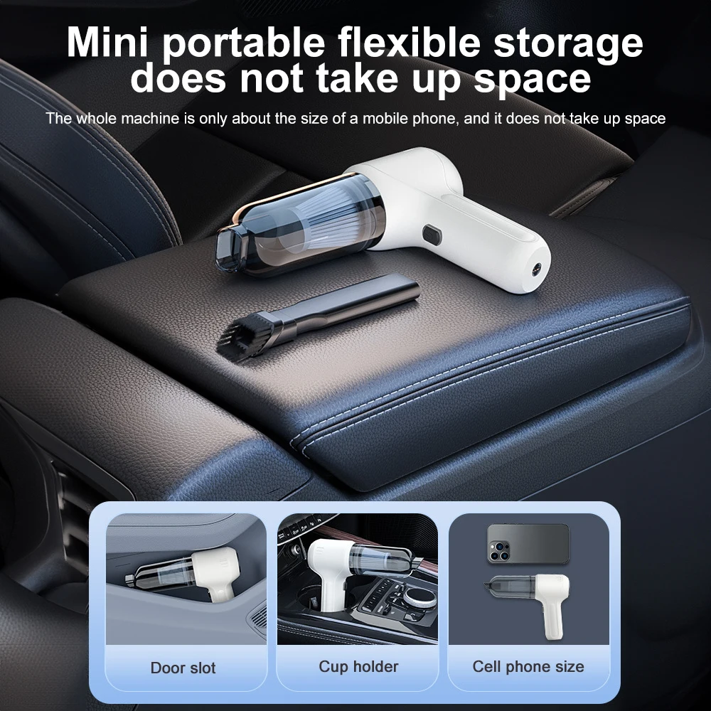 Home Appliance Car Accessories Powerful Portable Cleaner for Car Vacuum Cleaner Strong Suction Wireless Cleaning Machine Robot
Home Appliance Car Accessories Powerful Portable Cleaner for Car Vacuum Cleaner Strong Suction Wireless Cleaning Machine Robot
