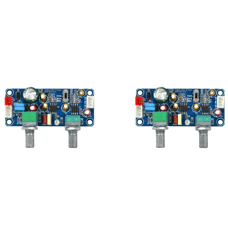 2X Low Pass Filter Bass Subwoofer Preamp Amplifier Board Single Power DC 9-32V Preamplifier With Bass Volume Adjustment
2X Low Pass Filter Bass Subwoofer Preamp Amplifier Board Single Power DC 9-32V Preamplifier With Bass Volume Adjustment