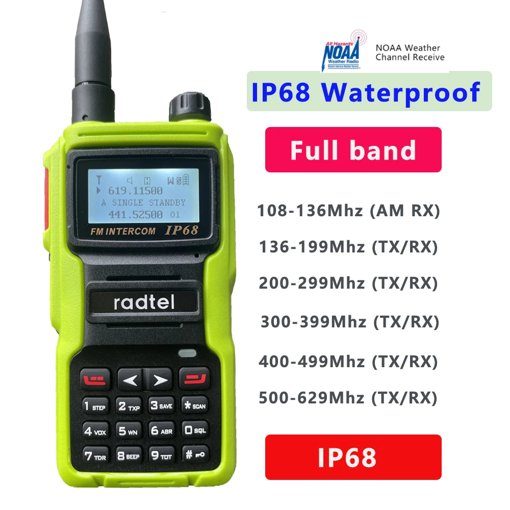 Radtel Talkie Walkie Tanche IP68 Bande Compl Te Radio Amateur 2 Voies Radio Amateur Radio A