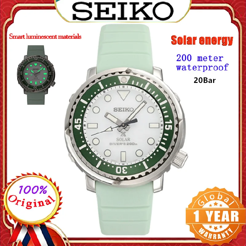 Seiko Original Quartz Watch Women's Solar Energy System Sports Diver Waterproof 20Bar Intelligent Luminescent Wrist Watchs
Seiko Original Quartz Watch Women's Solar Energy System Sports Diver Waterproof 20Bar Intelligent Luminescent Wrist Watchs