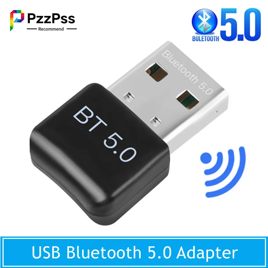 PzzPss мини беспроводной USB Bluetooth 5 0 адаптер приемник ключ низкая задержка аудио