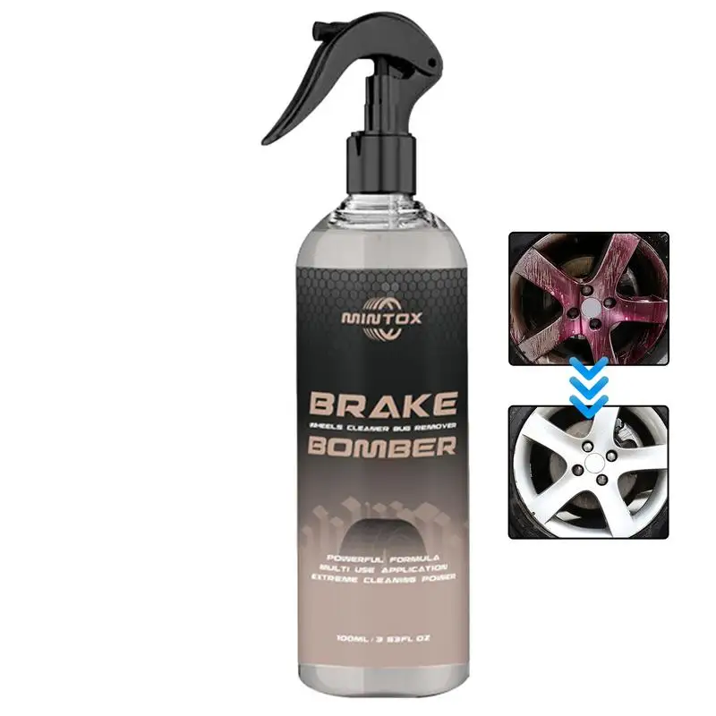 

Brake Dust Cleaner 100ml Powerful Wheel And Tire Cleaner With Sponge And Wipe Effective Brake Cleaner Quite Brake Parts Cleaner