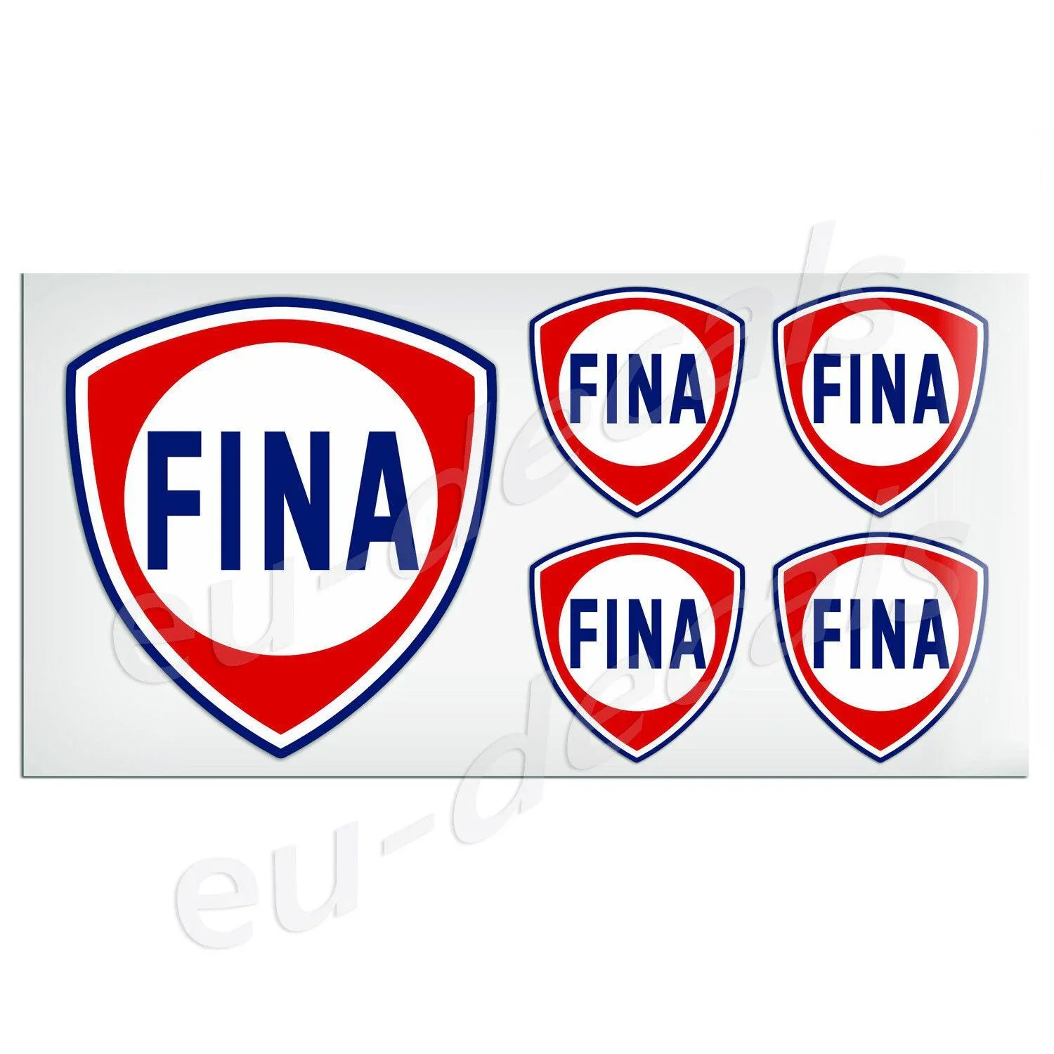 

For 100mm-4* & 50mm-2" Vintage FINA Gas Laminated Decal Sticker classic vespa retro