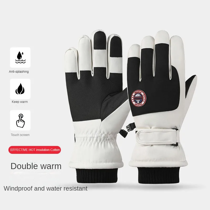 Ski Gloves Windproof Waterproof Winter Fleece Lined Padded Warm Keeping Outdoor Riding Gloves
Ski Gloves Windproof Waterproof Winter Fleece Lined Padded Warm Keeping Outdoor Riding Gloves