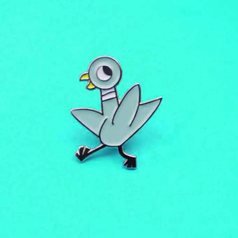

Brooch Enamel Brooches Badges badge kids gift Bule Bird Chicken