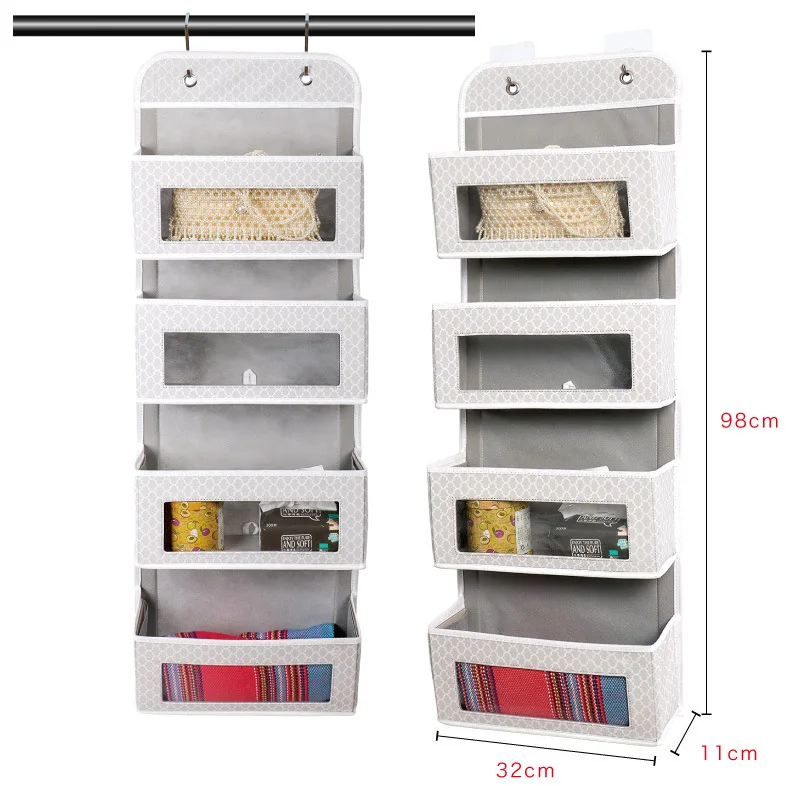 Storage Bag Artifact Bag Dust-proof Cover Door Behind Bag Storage Hanging Shelf Household Dormitory Storage Bag Organizer
Storage Bag Artifact Bag Dust-proof Cover Door Behind Bag Storage Hanging Shelf Household Dormitory Storage Bag Organizer