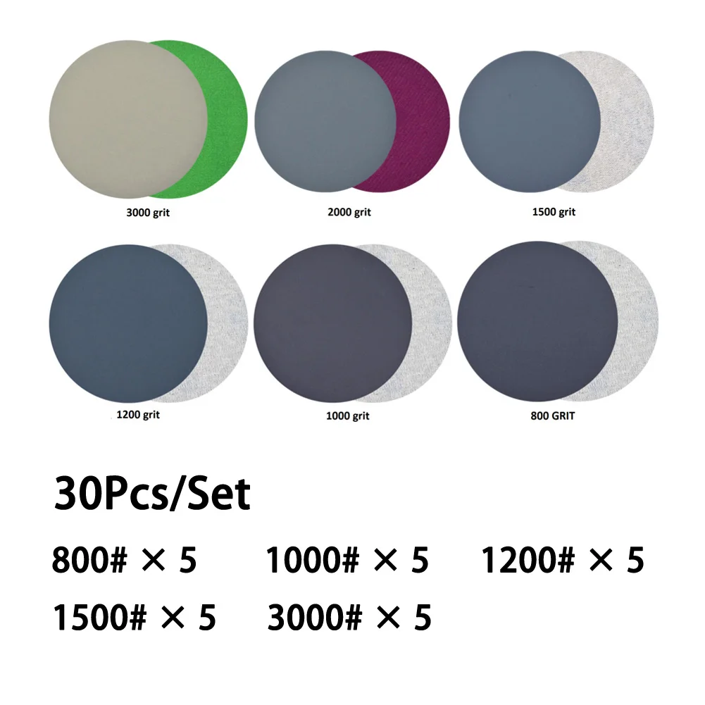 30Pcs 6 Inch 150mm Sanding Paper Wet/Dry Sandpaper 800 1000 1200 1500 2000 3000 Grit Hook And Loop Round Sander Discs
30Pcs 6 Inch 150mm Sanding Paper Wet/Dry Sandpaper 800 1000 1200 1500 2000 3000 Grit Hook And Loop Round Sander Discs