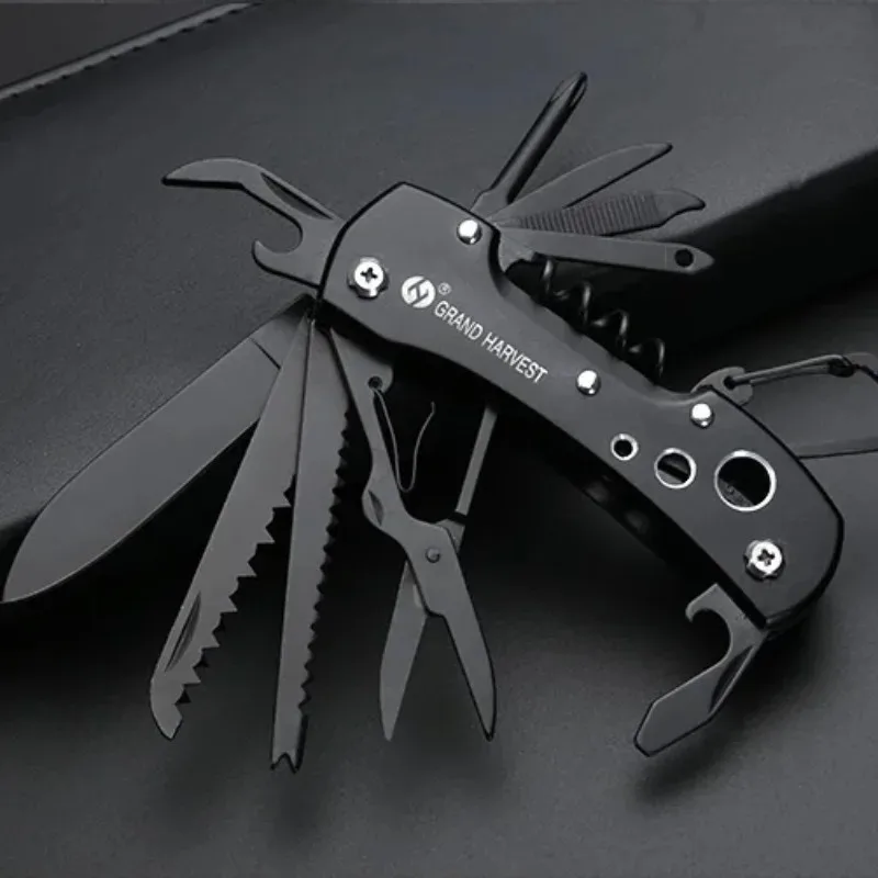 

Hot Sale 11 Multifunctional Swiss Knife Camp Multitool Bottle Opener Folding Knife Portable Military Pocket Knives EDC Tools
