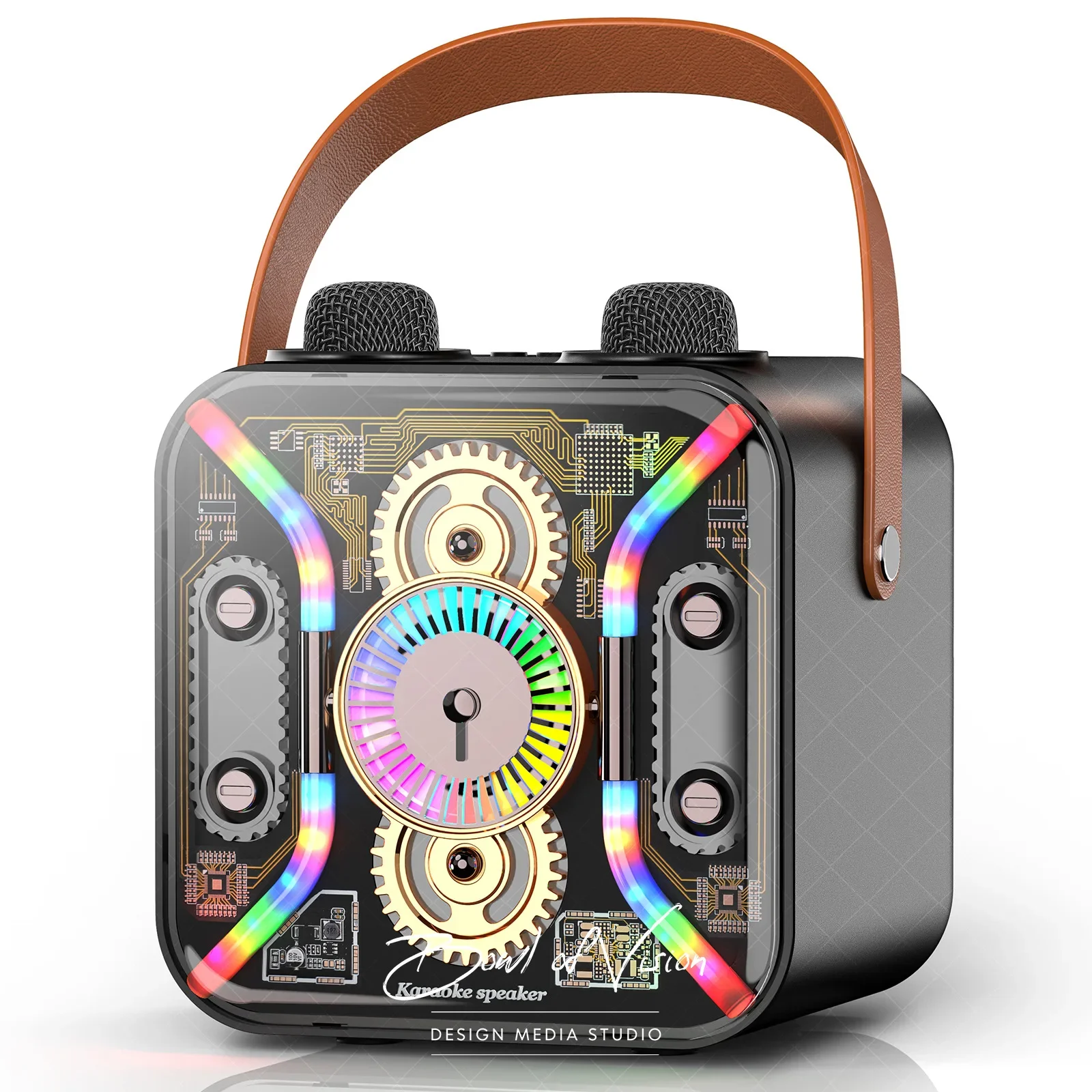 Home KTV 2 in 1 Portable Karaoke Wireless Speaker with Microphone Mecha Style Cool Professional Family Stereo Audio Subwoofer
Home KTV 2 in 1 Portable Karaoke Wireless Speaker with Microphone Mecha Style Cool Professional Family Stereo Audio Subwoofer