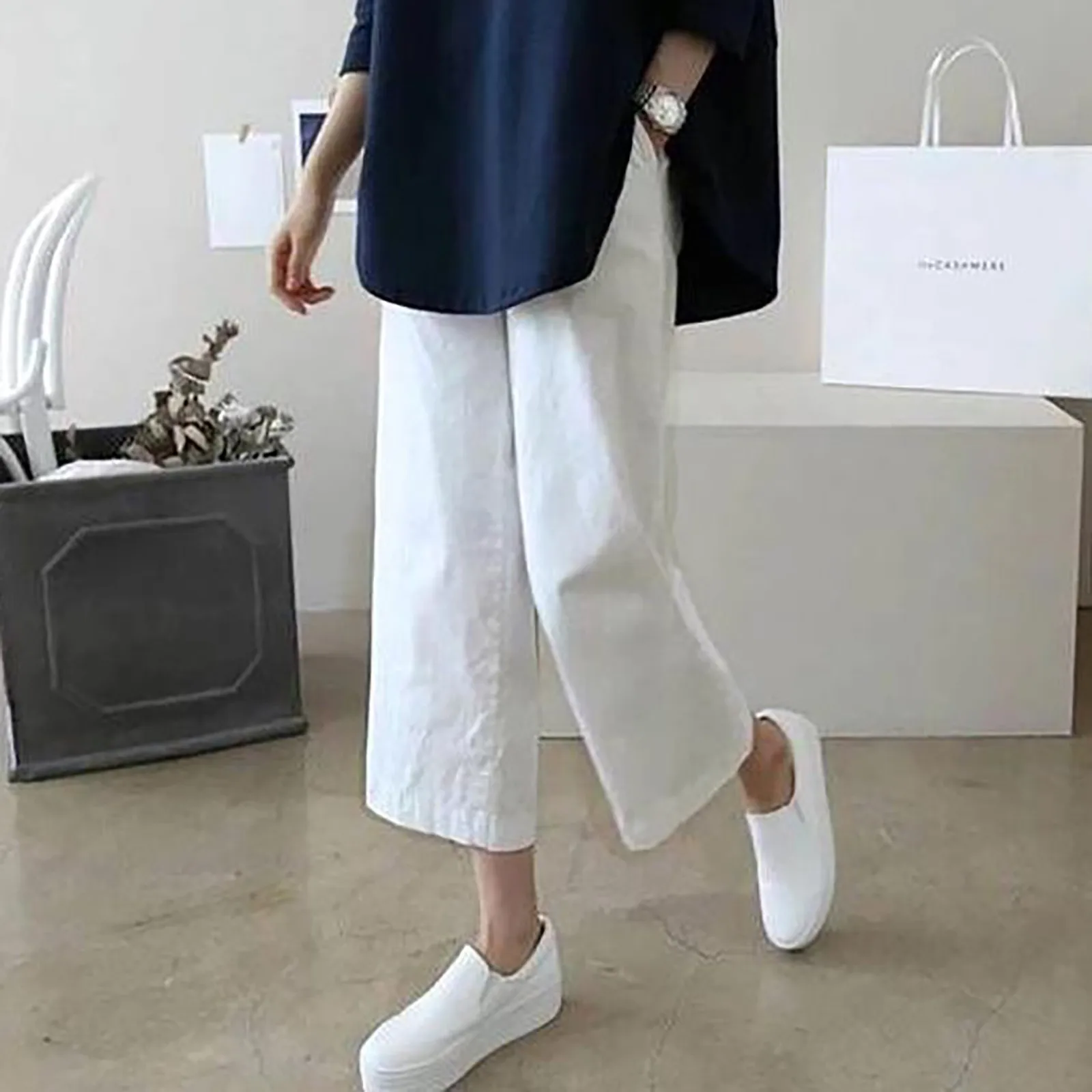 Woman Pants 2023 Summer Fashion Loose Wide Leg Pants For Women Vintage High Waist Breathable Casual Trousers Streetwear
Woman Pants 2023 Summer Fashion Loose Wide Leg Pants For Women Vintage High Waist Breathable Casual Trousers Streetwear