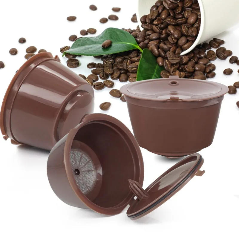 

Многоразовая кофейная капсула, фильтрующая чашка для Nescafe Dolce Gusto, многоразовые колпачки, ложка, кофейное сито, чайная корзина, кухонные принадлежности