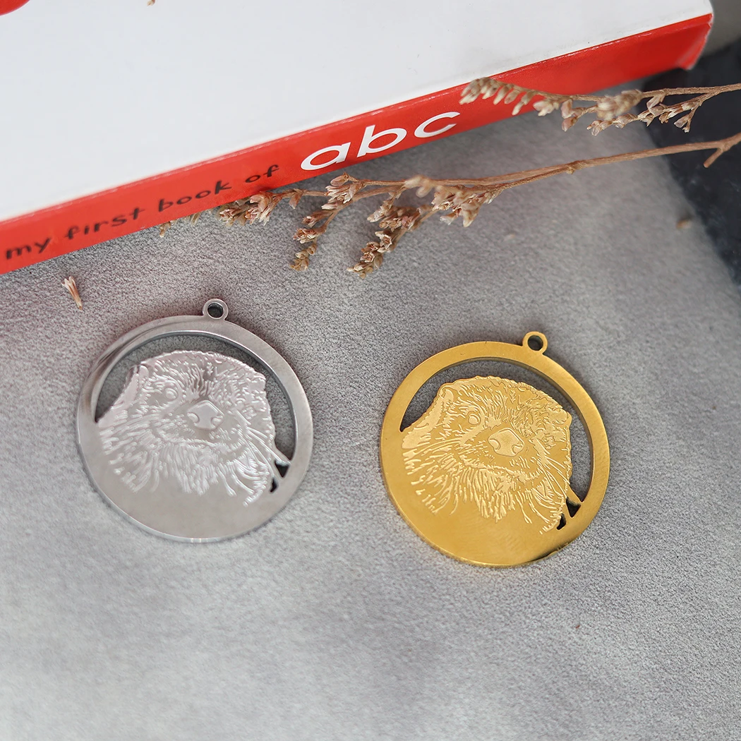 2PCS Lovely sea otter Pendant DIY Stainless Steel Gift For Women Men Charm Pendant For Bracelet Jewelry Findings
2PCS Lovely sea otter Pendant DIY Stainless Steel Gift For Women Men Charm Pendant For Bracelet Jewelry Findings