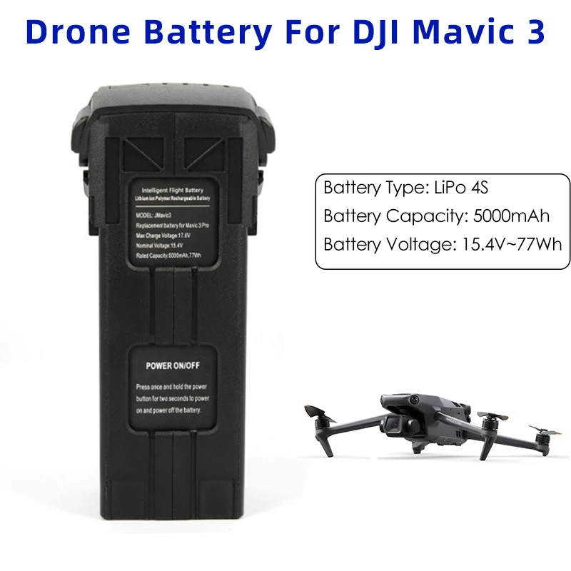 

5000mAh For DJI Mavic 3 Intelligent Flight Battery Compatible Mavic 3/Pro/Classic/Cine UAV Drone Accessories 15.4V Drone Battery