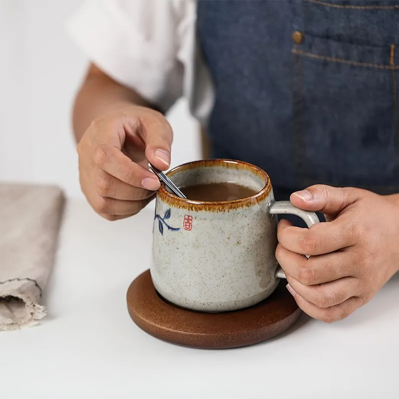 

Fashion Travel Mugs Ceramic Breakfast Minimalist Luxury Creativity High Quality Coffee Mugs Modern Design Tazas Mug Cute Cup