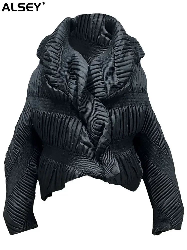 Плиссированная хлопковая куртка ALSEY Miyake в Корейском стиле с воротником-стойкой, уличная одежда, осенняя новая хлопковая одежда, короткая куртка
Плиссированная хлопковая куртка ALSEY Miyake в Корейском стиле с воротником-стойкой, уличная одежда, осенняя новая хлопковая одежда, короткая куртка