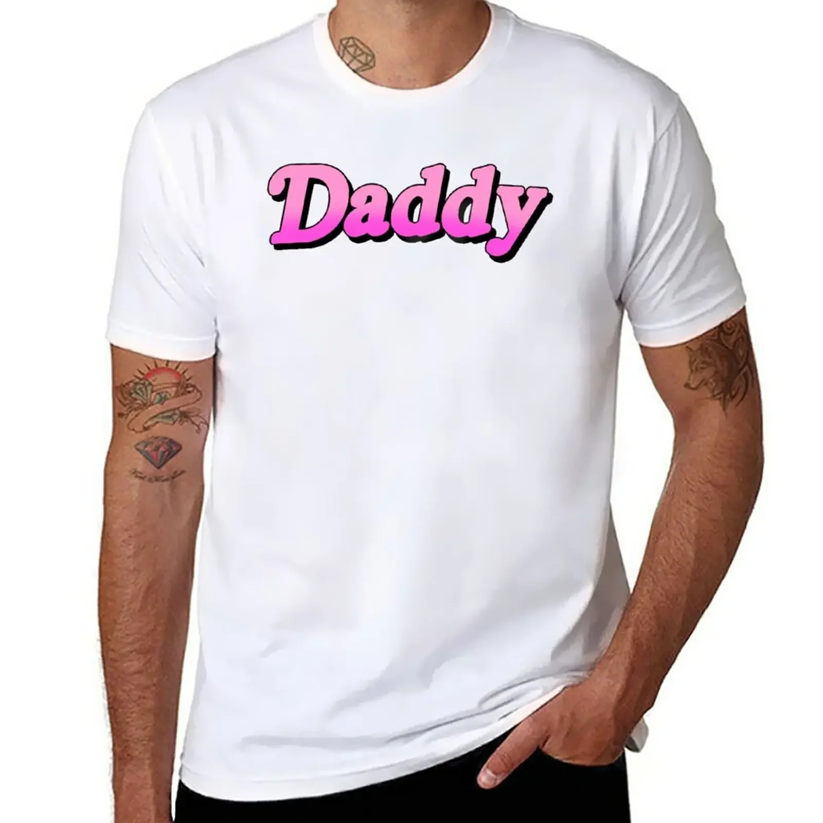 

Daddy v1 (Pink) T-Shirt vintage clothes boys animal print mens tall t shirts