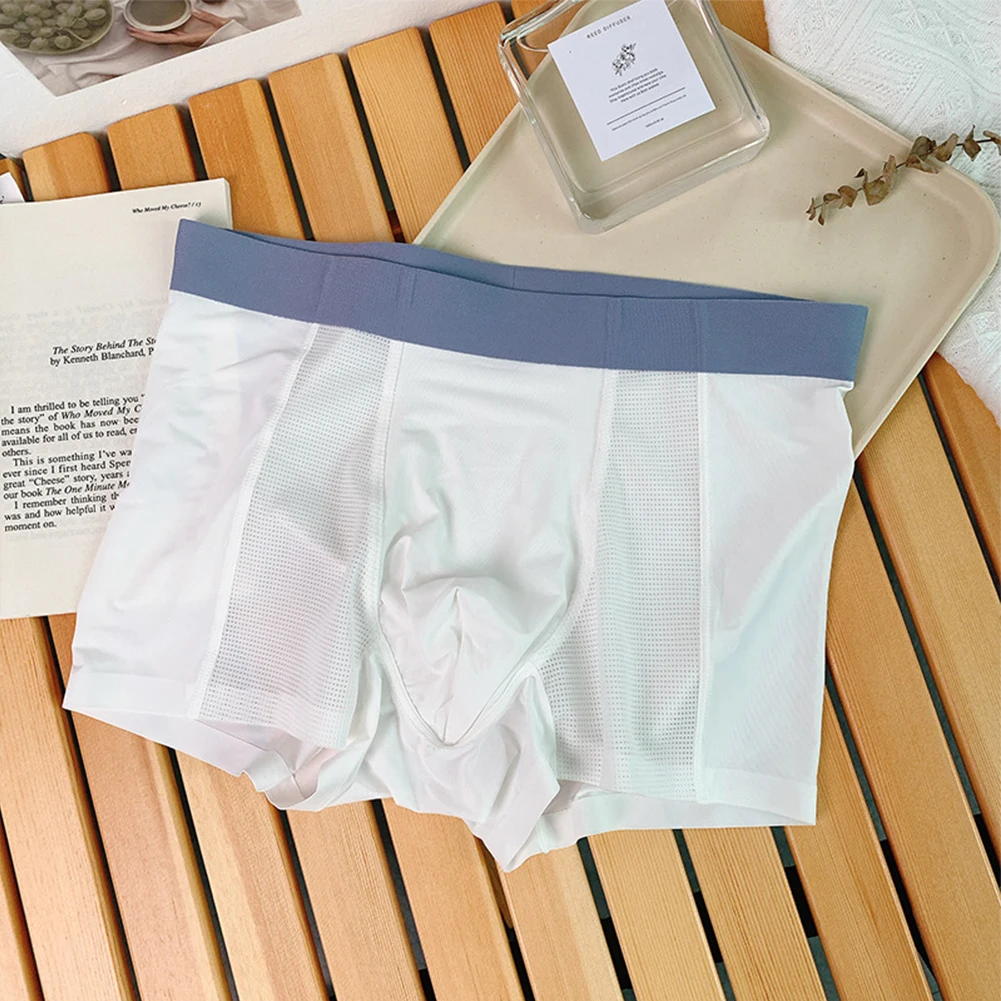 Summer Ice Silk Men Underwear Seamless Transparent Boxer Shorts Ultra Thin Sheer Breathable Comfortable Panties Underpants A50
Summer Ice Silk Men Underwear Seamless Transparent Boxer Shorts Ultra Thin Sheer Breathable Comfortable Panties Underpants A50