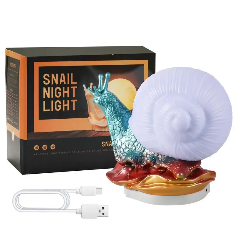 

Snail Light Lamp Cute Animal Lamps Snail Touch Night Lights Indoor Multicolor Dimmable Bedside Tap Nightstand Lights For Girls