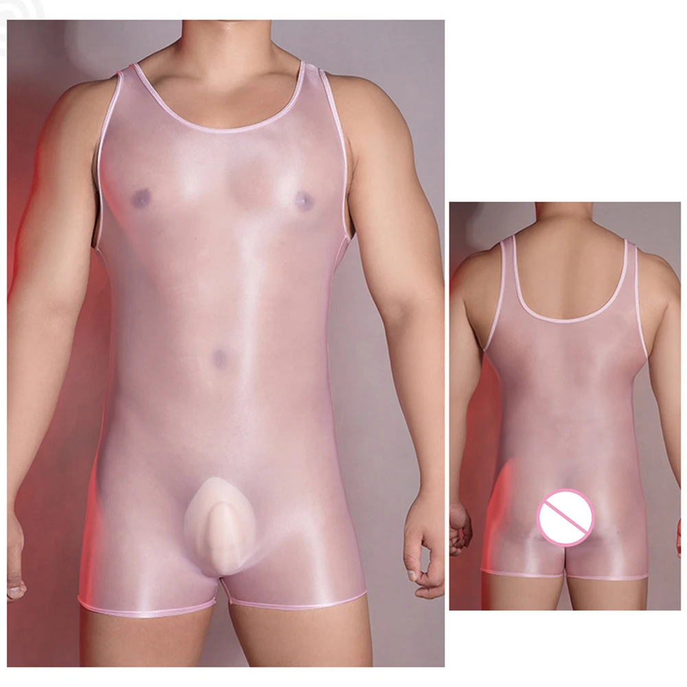 Seamless Mens Glossy See-Through Bodysuit Jumpsuit Stretchy Sexy Sheer Ultra-thin Briefs Lightweight Solid Underwear Silky
Seamless Mens Glossy See-Through Bodysuit Jumpsuit Stretchy Sexy Sheer Ultra-thin Briefs Lightweight Solid Underwear Silky