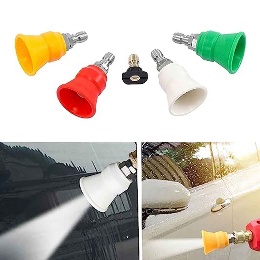 5x 1/4inch Quick Connect Pressure Washer Nozzle Tips With Guard Protector Holder Garden Power Tool High Pressure Washer Parts
5x 1/4inch Quick Connect Pressure Washer Nozzle Tips With Guard Protector Holder Garden Power Tool High Pressure Washer Parts