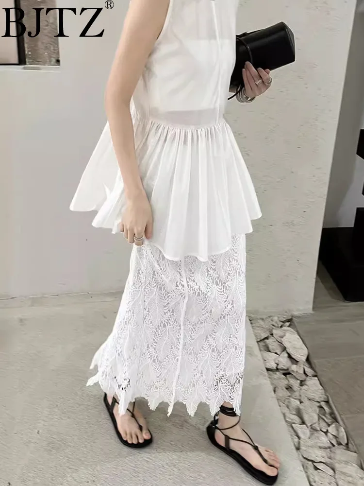 BJTZ Hollow Lace Jacquard Casual Straight Cut Skirt For Women 2024 Summer New Temperament Chic Designer Skirts
BJTZ Hollow Lace Jacquard Casual Straight Cut Skirt For Women 2024 Summer New Temperament Chic Designer Skirts
