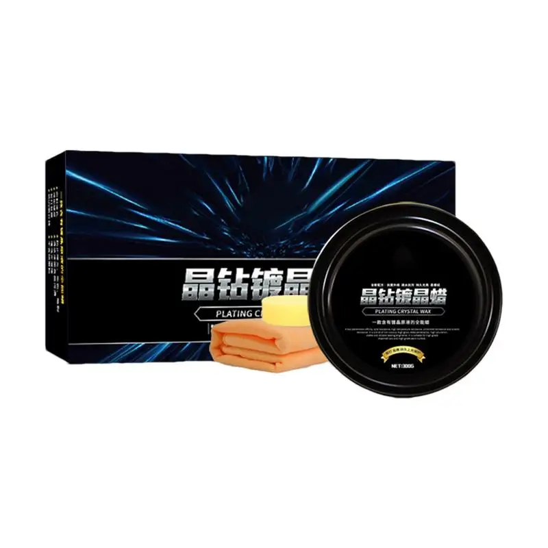 

300g Car Wash Wax Automotive Dust-Proof Wash Wax Portable Vehicles Polishing Wax for Travel Daily Life No Damage Wash Wax